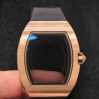 Livraison rapide de montres mécaniques personnalisées haut de gamme avec boîtier en titane tonneau pour montres de luxe pour hommes