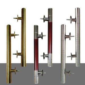 Manijas Grandes de Madera para Puertas y Ventanas Estilo Antiguo con Acero Inoxidable y Hierro, Accesorios Retro Rurales para Puertas - Product Image 6