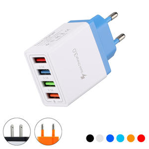 Cargador inteligente QC3.0 4USB, multipuerto 3A, cabezal de carga rápida, adaptador de teléfono móvil de tendencia para <span class=keywords><strong>Dodge</strong></span> Charger, labio frontal - Product Image 5