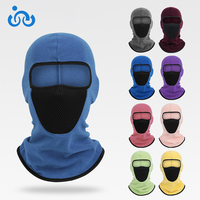 Pasamontañas Térmico de Forro Polar, Unisex, Cortavientos, Cubre Rostro Completo, Máscara Facial para Esquí, Running, Ciclismo y Actividades Invernales