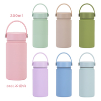 Gobelet isotherme en acier inoxydable à double paroi de 350 ml (12 oz) avec logo personnalisé, pour les voyages, le café, idéal comme cadeau d'entreprise
