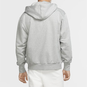 เสื้อฮู้ดดี้ผู้ชายแขนยาวสั่งทำพิเศษ สีพื้น ผ้าถักระบายอากาศดี สำหรับฤดูหนาว ย้อมสีเรียบ ผ้าฝ้าย 100% ทรงหลวม - Product Image 2