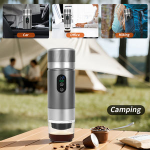 3in1 Portable Capsule Coffee Maker Battery Powered LED Display Self Heating Portable Espresso <b>Machine</b> for Travel Custom Logo - Product Image 2