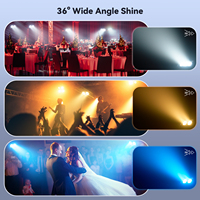 100W RGBW teinture Par lumière Mini 2 yeux COB LED scène public Blinder lumière DMX effet activé par le son pour DJ fête mariage spectacle