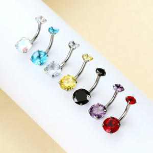 Iç iplik seks göbek halkası ile pembe Gem göbek düğme Piercing <span class=keywords><strong>Vintage</strong></span> kadın takı - Product Image 2