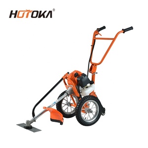 Désherbeuse à essence 52cc de Thaïlande, 51.7cc, deux roues, poussée à la <span class=keywords><strong>main</strong></span>, avec certificat CE - Product Image 1