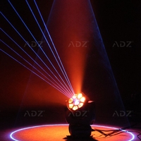 ADZ Bee Eye Laser, 7 Luces LED de 40W, Efecto Wash, RGB, RGBW, Cabezal Móvil para Club, Bar, Boda, Láser