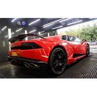 Ailerons en fibre de carbone de haute qualité adaptés à la Lamborghini Huracan, style MSY, spoiler en fibre de carbone sèche