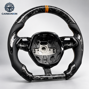 Maßgefertigtes Geschmiedetes Echtes Carbon-Faser-Lenkrad mit LED-Anzeige für Lamborghini Urus Gallardo Huracan Evo Murcielago - Product Image 2