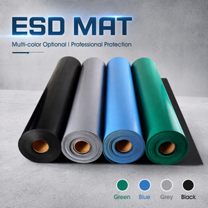 ESD Antistatische Gummi-Werkbankmatte 2mm Grün Doppelschichtige Tischoberflächenabdeckung für SMT-Montagelinie Elektronik - Product Image 1
