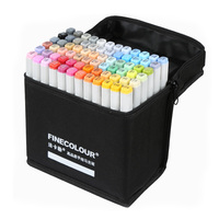 Ensemble de stylos marqueurs Finecolour EF100 24/36/48/60/72 couleurs, vente chaude, fabricant fournisseur, art de l'esquisse