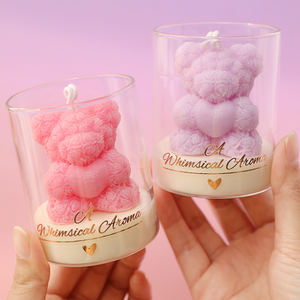 Bougies parfumées de luxe en gros pour l'aromathérapie, coffret cadeau mignon, cadeau de fêtes, décoration intérieure, bougies ours d'<span class=keywords><strong>amour</strong></span> pour la Saint-Valentin et la Fête des Mères - Product Image 6