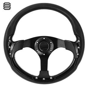 Fundas para Volante de Carro de Golf Club Car EZGO G29 Drive Modificado, de 13 Pulgadas, de PU Negro - Product Image 3