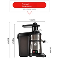 Centrifuga Professionale Mond.uk 700W |   Funzionamento Continuo 24 Ore su 24 | Estrattore di Frutta Intera per Hotel, Ristoranti e Servizi di Catering