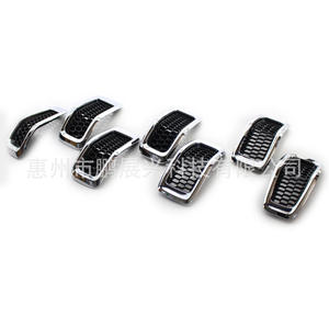 Embellecedor de Rejilla Delantera para Jeep Cherokee, 7 Piezas, Plástico ABS, Plateado, Negro, Gris, Compatible con Modelos 2014-2018 - Product Image 3