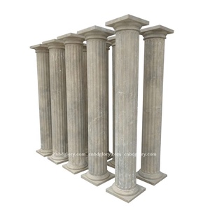 Columna romana <span class=keywords><strong>de</strong></span> estilo europeo personalizada, artesanía <span class=keywords><strong>de</strong></span> piedra, <span class=keywords><strong>pilar</strong></span> <span class=keywords><strong>de</strong></span> puerta <span class=keywords><strong>de</strong></span> <span class=keywords><strong>Arte</strong></span> <span class=keywords><strong>de</strong></span> mármol pulido para escalera <span class=keywords><strong>de</strong></span> construcción al aire libre, característica hueca - Product Image 5