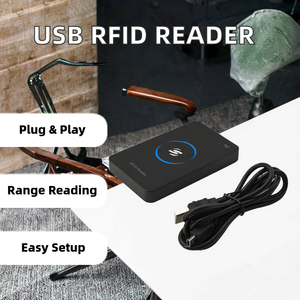 USB <span class=keywords><strong>125Khz</strong></span> RFID Lector de llavero de proximidad Plug and Play TK4100 T5577 EM4305 No se necesita controlador para lectores de tarjetas de control de acceso - Product Image 2