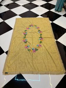 Designer Cotton Embroidered Table <b>Runner</b> Floral Design Premium Quality Table Cover For Home Restaurant Decor - Product Image 2