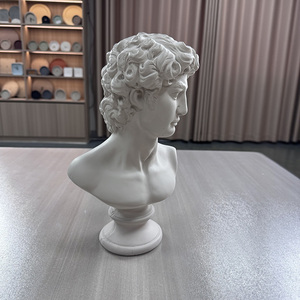 Scultura di Personaggi <span class=keywords><strong>in</strong></span> Stile Art Deco, <span class=keywords><strong>Statua</strong></span> da Tavolo <span class=keywords><strong>in</strong></span> <span class=keywords><strong>Cemento</strong></span> per Soggiorno e Ufficio - Product Image 5