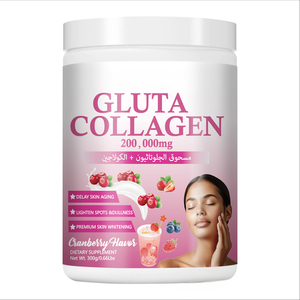 โรงงาน GMP ผลิตภัณฑ์ OEM พรีเมียม กลูต้า คอลลาเจน ผงดื่มเพื่อผิวเปล่งปลั่ง ผงสำเร็จรูปสำหรับผิว ผม เล็บ ผลิตภัณฑ์เสริมความงามสำหรับผู้ใหญ่ - Product Image 1