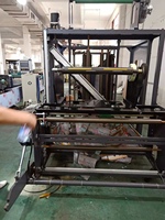 Machine de fabrication de sacs à fermeture éclair à trois soudures latérales HAOSEN HSLZLD-400, moteur haute productivité, compacte et portable, pour feuilles multi-valves