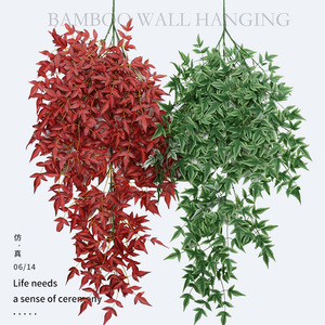 Feuilles de vigne persanes artificielles, décoration murale verte, plante en plastique, fleur en soie, verdure intérieure et extérieure 6666 - Product Image 5