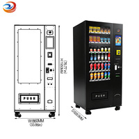 Máquina Expendedora de Bebidas y Aperitivos con Luz UV para Desinfección, Certificada CE/RoHS, Cumple con las Normas Europeas y ADA