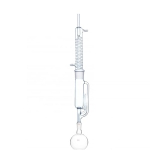 HAIJU LAB Personalizable 3,3 Vidrio de borosilicato 500ml 24/40 Vidrio Soxhlet Extractor <span class=keywords><strong>Graham</strong></span> Bobina Condensador Frasco de fondo plano OEM - Product Image 6