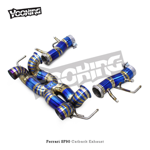 Système d'échappement en titane <span class=keywords><strong>X</strong></span>-Pipe pour <span class=keywords><strong>Ferrari</strong></span> SF90 3.9T V8 2019-2023 – Échappement Catback / Échappement complet de haute qualité - Product Image 6