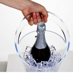 Cubeta de Hielo de Plástico PS en Forma Redonda, Cuadrada, Triangular, Rectangular y Inclinada para <span class=keywords><strong>Vino</strong></span>, Champán, Cerveza, Vodka, Ron - para Fiestas - Product Image 3