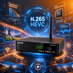 H.265 High Definition 1080P DVB-S2 H.265 Decoder Satellite TV Receiver <b>Set</b> <b>Top</b> <b>Box</b> - Product Image 4