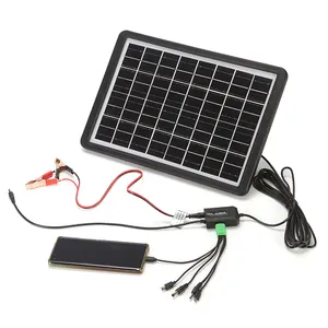 Waterproof Mini Solar Panel 1W 2W 3W 5W 10W 5V 6V 9V 12V 18V Epoxy PET Small round Solar cell