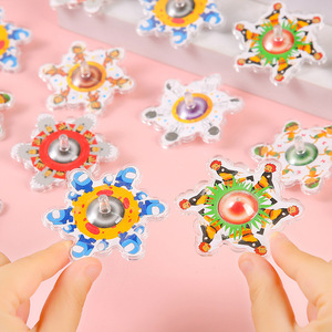 Ensemble de toupies en plastique de dessin animé, jouet unisexe pour enfants de 5 à 7 ans, cadeau pour enfants - Product Image 2