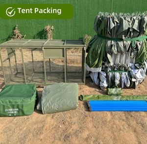 Hot-sale Portable Large PVC Steel <b>Frame</b> Single Layer Drash <b>Tent</b> for 20 Person Disaster Relief Waterproof Emergency Shelter - Product Image 5