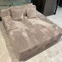 Modulares Wohnzimmer-Sofa aus Cord, Schlafsofa, Plüsch, vakuumverpackt, komprimiert