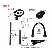 Équipement de fitness fait maison, équipement d'entraînement à la traction haute pour la maison, accessoires de poulie à câble, corde pour triceps