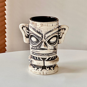 Vente en gros de tasses à cocktail en céramique Tiki Crâne, style <span class=keywords><strong>pirate</strong></span> <span class=keywords><strong>des</strong></span> Caraïbes et zombie, pour bars hawaïens, fêtes, restaurants, avec logo personnalisé, idéal comme cadeau - Product Image 6