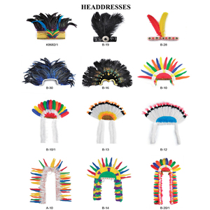 Coiffe en plumes d'autruche artisanale OEM pour fête de carnaval, style ethnique - Product Image 6