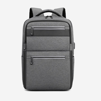 Sac à dos d'ordinateur portable professionnel 15,6 pouces, multi-compartiments, avec port USB, sac à dos de voyage pour hommes, sac à dos pour ordinateur portable de bureau, logo personnalisé