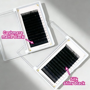 Wholesale Cashmere Individual Eyelash Extension Supplies Private Label Silk <b>Volume</b> Velvet <b>Lash</b> Extension Trays with Custom logo - Product Image 2