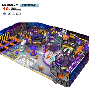 800 1000 1200 Sqm Featuring Slides Mazes and Soft Play Areas Indoor Playground Equipment for Kids <b>Trampoline</b> Park - Product Image 1