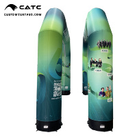 Arche gonflable étanche et durable en tissu Oxford avec logo personnalisé CATC pour marathon, cyclisme et sports