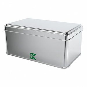 Kontensan Rectangle Tin Can 1.5 Lt Cosmetic <b>Box</b> Model L439 114x188x80mm - Product Image 2