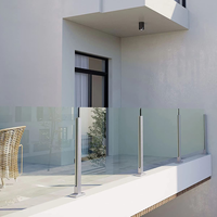 Poteau de balustrade de balcon, de terrasse et d'escalier en acier inoxydable 304 316 de qualité supérieure avec type de montage