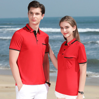 Polo en toile unisexe à manches courtes avec logo brodé personnalisé, 100% polyester, uniforme de chef et de serveur pour restaurant et cuisine