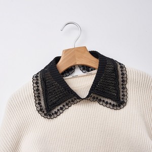 LHY <span class=keywords><strong>collana</strong></span> girocollo con collo finto in pizzo staccabile Vintage alla moda accessori decorativi per abbigliamento camicia da collo a doppio strato - Product Image 4