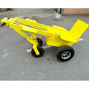 Chariot à main à 4 roues à moteur électrique, robuste, avec treuil pour soulever les châteaux gonflables - Product Image 2