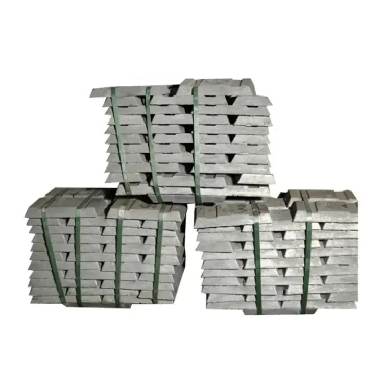 Logam Perak Kelas Tinggi Harga Murah Murni 99.995% Shg Zinc Metal Zamak Zinc Ingots