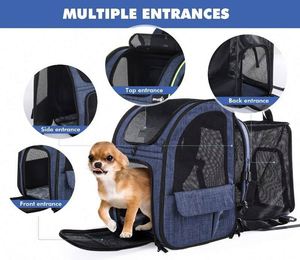 Free Sample <b>Cat</b> <b>Backpack</b> Carrier, Dog Carrier <b>Backpack</b> Expandable with Breathable Mesh for Small Dogs <b>Cats</b>, Dog <b>Backpack</b> for - Product Image 2
