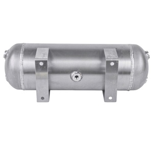 Serbatoio Universale in Alluminio Argento da 3 Galloni per Sospensioni Pneumatiche con Foro 1/4 NPT, Cilindro per Sistema di Sospensione a Gas - Product Image 4